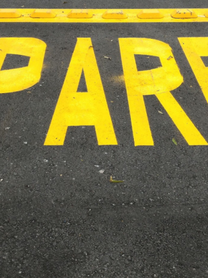 Pintura de faixa demarcação e sinalização